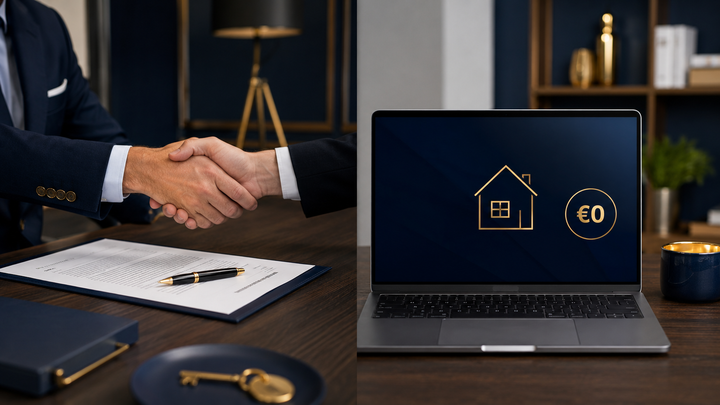 Vergleich provisionsfrei vs. klassischer Makler beim Immobilienverkauf in Österreich